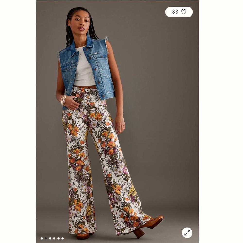 Wrangler Wanderer Floral Flare Jeans - Picture 2 of 15